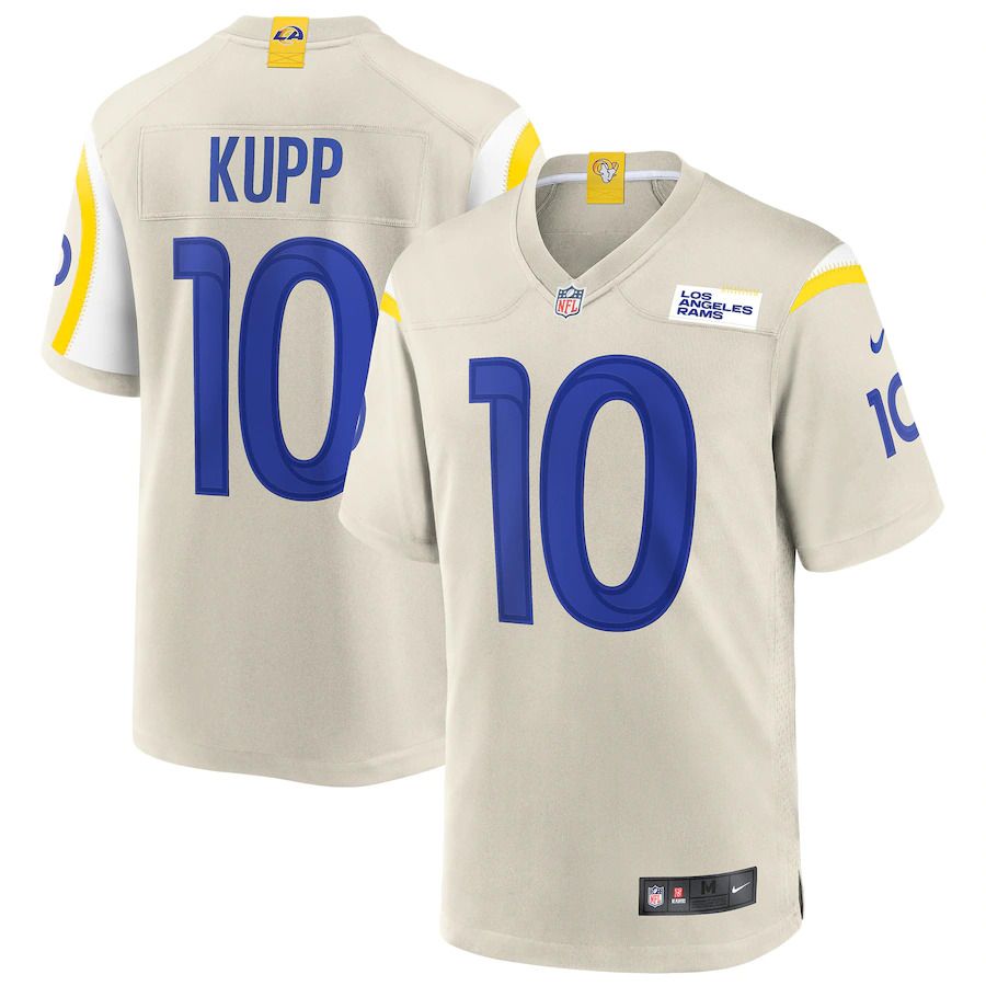 Men Los Angeles Rams 10 Cooper Kupp Nike Bone Game NFL Jersey